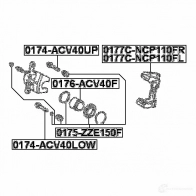 Направляющий болт тормозного суппорта FEBEST 3821476 0174acv40up 4056111056159 0 FLLW09 - Изображение 2