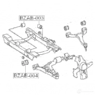 Сайлентблок FEBEST 4056111002576 T F26BV2 3825784 bzab004 - Изображение 2