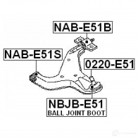 Ремкомплект шаровой опоры FEBEST 4056111034195 nbjbe51 Q83 C58 3828394 - Изображение 2
