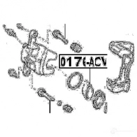 Направляющий болт тормозного суппорта FEBEST 1Y OQ7 4056111056104 3821475 0174acv40low - Изображение 2