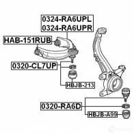 Сайлентблок FEBEST 2 FINF5 4056111057514 3826464 hab151rub - Изображение 2