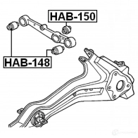 Сайлентблок FEBEST 4056111030722 hab148 LBN4 S 3826462 - Изображение 2