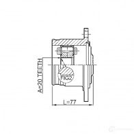 Шрус граната FEBEST 4056111081502 3820921 0111gx115r L9D0 IM - Изображение 2