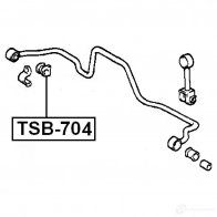Втулка стабилизатора FEBEST 1367970815 ZD CYJ tsb704 4056111000961 - Изображение 2