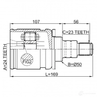 Шрус граната FEBEST 0111gsu45lh 3820916 G92O6 4N 4056111096841 - Изображение 2