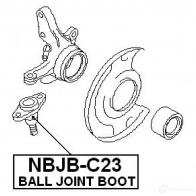 Ремкомплект шаровой опоры FEBEST 4056111023182 nbjbc23 2 MV3KO2 3828392 - Изображение 2