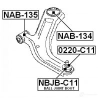 Ремкомплект шаровой опоры FEBEST nbjbc11 ZLFR 2G 4056111031804 3828391 - Изображение 2