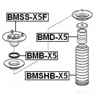 Опорный подшипник FEBEST bmbx5 4056111038063 G AJ1UJQ 3825744 - Изображение 2