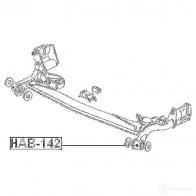 Сайлентблок FEBEST hab142 IOMRQ Q 4056111026473 3826458 - Изображение 2