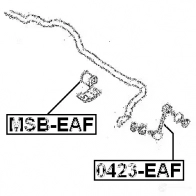 Стойка стабилизатора, тяга FEBEST 8KXX OXC 4056111054391 3823159 0423eaf - Изображение 2
