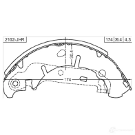 Тормозная колодка FEBEST 4056111098975 Y4F UG8 3824679 2102jhr - Изображение 2