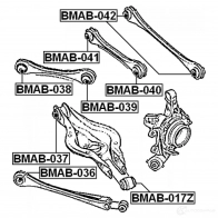 Сайлентблок FEBEST J 44EM bmab036 3825726 4056111101446 - Изображение 2