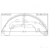 Тормозная колодка FEBEST 4056111098982 3824678 35FQ I13 2102fociir - Изображение 2