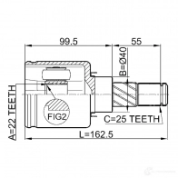 Шрус приводного вала, комплект FEBEST Z4V 5Z 776694962 4056111040813 0211b10atrh - Изображение 2