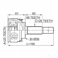 Шрус граната FEBEST 0110zzt220a48 JD6P8A F 4056111039060 3820874 - Изображение 2