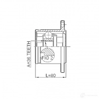 Шрус граната FEBEST 3821930 4056111063287 YR8T LG 0211a60 - Изображение 2