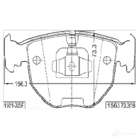 Тормозные колодки, комплект FEBEST 1901x5f 3824504 4056111065403 ZA QJE4 - Изображение 2