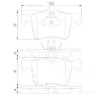 Тормозные колодки, комплект FEBEST M 2RYZ 1901f25f 1436946809 - Изображение 2