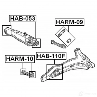 Сайлентблок FEBEST 536847176 7 1IMX hab110f 4056111040035 - Изображение 2
