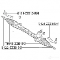 Рулевой наконечник FEBEST 4056111055046 0121zze150rh 3821127 DO AVLR - Изображение 2