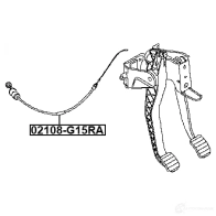 Трос, управление сцеплением FEBEST 02108-G15RA 1440022849 19Z1 S - Изображение 2