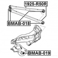 Сайлентблок FEBEST bmab019 8V DMPQL 4056111090474 3825709 - Изображение 2