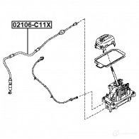 Трос коробки передач МКПП FEBEST VC 1O1J 02106c11x 1437403605 - Изображение 2