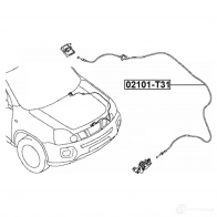 Тросик замка капота FEBEST 02101-T31 M 707ONN 1440022848 - Изображение 2