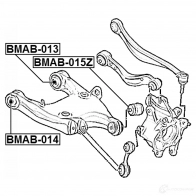 Сайлентблок FEBEST 3825705 4056111077901 B 5QWD bmab015z - Изображение 2