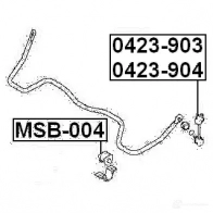 Стойка стабилизатора, тяга FEBEST 4056111070735 0423904 SH J47 3823145 - Изображение 2