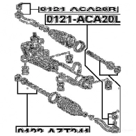 Рулевая тяга FEBEST 4056111084183 1058508220 X7 MB72 0122azt241 - Изображение 2
