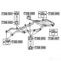 Сайлентблок задней балки FEBEST tsb085 4056111078786 3830048 Z9L1M W - Изображение 2