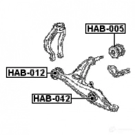 Сайлентблок FEBEST 4056111022598 CRN4 D9 3826381 hab005 - Изображение 2
