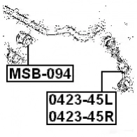 Стойка стабилизатора, тяга FEBEST 3823139 LBOFF 83 042345l 4056111031453 - Изображение 2