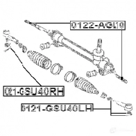 Рулевая тяга FEBEST OQA8Z 9J 0122agl10 3821142 4056111087856 - Изображение 2