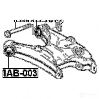 Сайлентблок FEBEST C QI421M bmab002 3825694 4056111038506 - Изображение 2