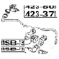 Стойка стабилизатора, тяга FEBEST K97I A 0423370 3823138 4056111012650 - Изображение 2