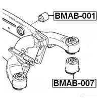 Сайлентблок задней балки FEBEST 4056111037905 3825693 90Q Z9 bmab001 - Изображение 2