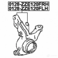 Поворотный кулак, цапфа FEBEST 0128zze120flh 3821416 A2X2 IF 4056111115375 - Изображение 2