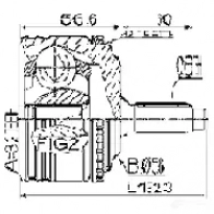 Шрус граната FEBEST 3820867 4056111112930 RD TF6Y 0110zre142a48 - Изображение 2