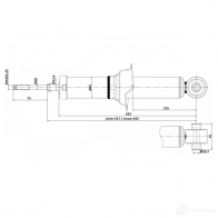 Амортизатор FEBEST RWU 6H7W 04110-008R 1440024007 - Изображение 2