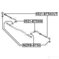 Ремкомплект наконечника рулевой тяги FEBEST 4056111067230 mzrbbt50 UJ5V K 3827987 - Изображение 2