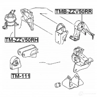 Подушка двигателя, опора FEBEST 3830014 8JYPZ V 4056111106687 tmbzzv50rr - Изображение 2
