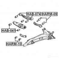 Сайлентблок FEBEST hab074 3826419 4056111099842 5 W5WP - Изображение 2