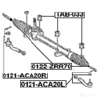 Рулевая тяга FEBEST 4056111095967 0122zrr70 V74 72 1270586542 - Изображение 2