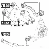 Сайлентблок FEBEST lrab045 S A97D55 1424515095 4056111129099 - Изображение 2