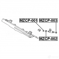 Кольцо кронштейна форсунки FEBEST HBG A8E mzcp001 3827871 4056111060965 - Изображение 2