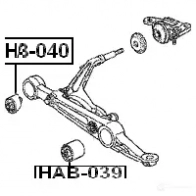 Сайлентблок FEBEST hab039 EL4 OK 4056111002439 3826406 - Изображение 2