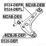 Ремкомплект шаровой опоры FEBEST 4056111078199 ED 5T9 mzbjbdef 3827862 - Изображение 2