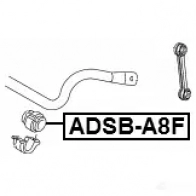 Втулка стабилизатора FEBEST 1424585310 09F LV adsba8f 4056111126463 - Изображение 2